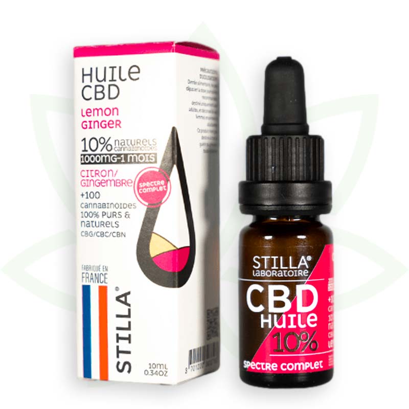 cbd olje limonin ingver 10 odstotkov 10ml polni spekter stilla france mafrenchweed 1