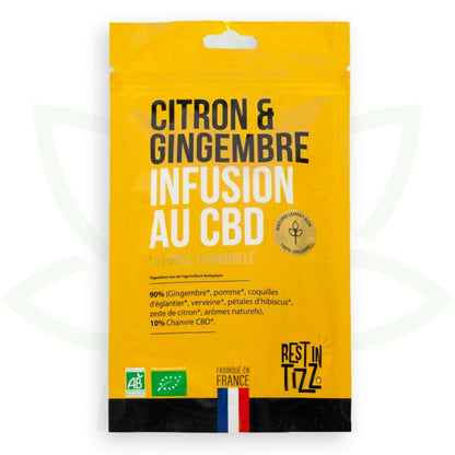 zeliščni čaj cbd limona ingver infuzija cbd organski počitek v tizz mafrenchweed 1